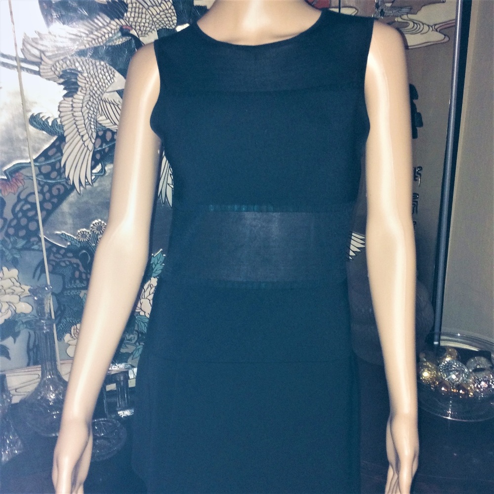 bebe Silk Top, Black , Size Large